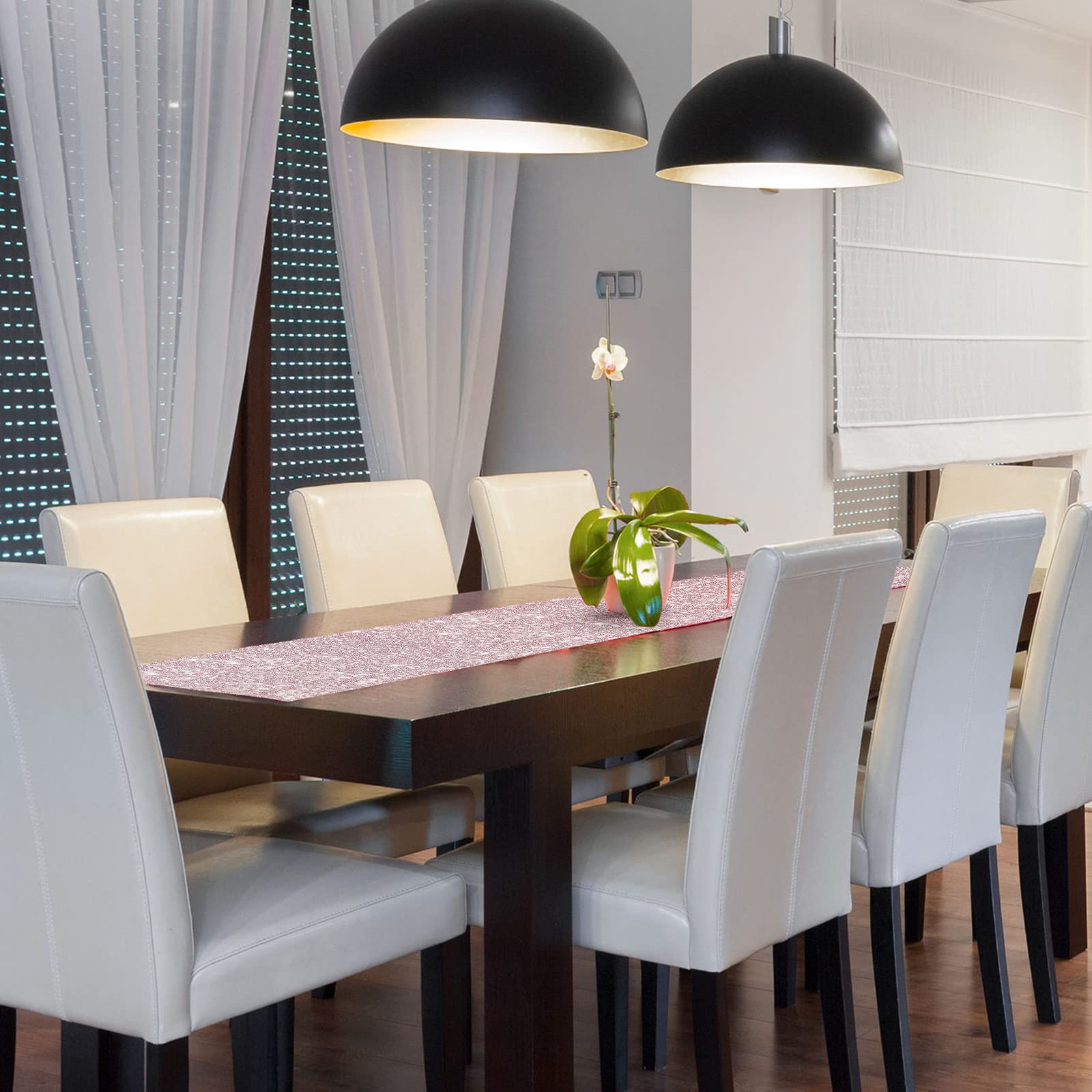 6 Pieces 12 X 108 Inches Sequin Table Runners Glitter Sequin Runner Rectangular Table Runner Cloth For Christmas New Year Birthd